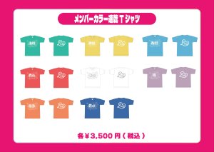 画像1: 【LinQ】メンバーカラー速乾Tシャツ (1)