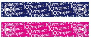 画像1: 【IQP研究生】IQプロジェクト研究生公式マフラータオル（ピンク/ネイビー） (1)